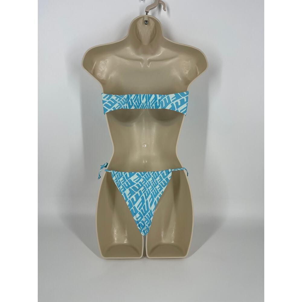 White Fox Blue Bikini (B17#9) - Picture 3 of 9